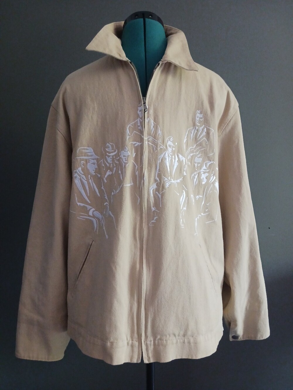 Derschutze Vintage Beige Canvas Jacket SiE XL